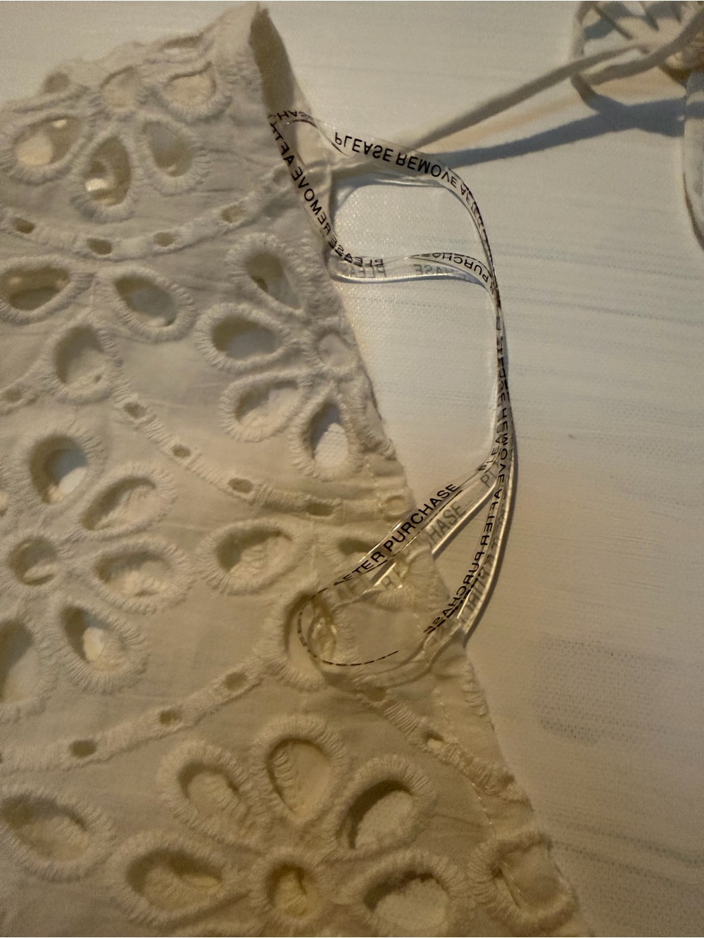 kate spade White Eyelet V-Neck Swim Coverup with Balloon Sleeves eyelet cover up - Picture 10 of 16